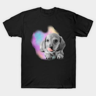 Dachshund Puppy Watercolor T-Shirt